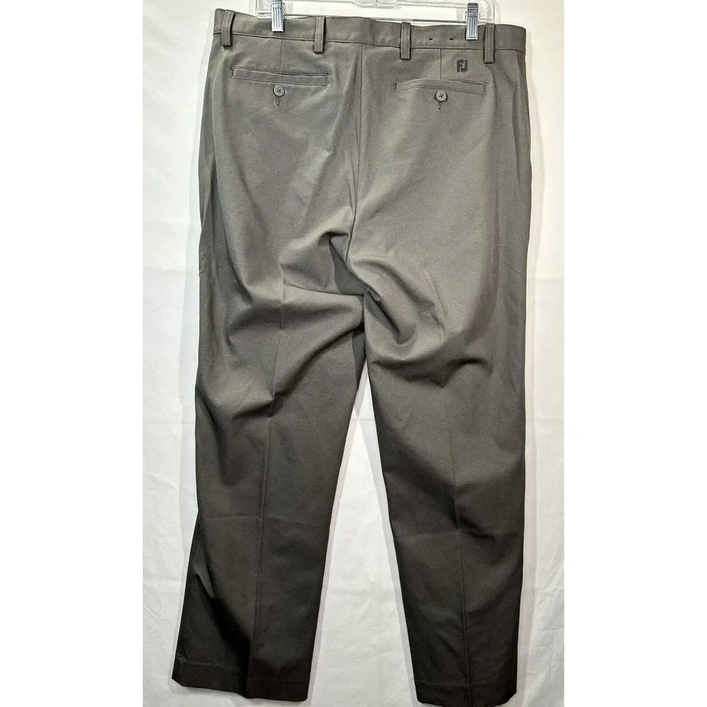 Footjoy Pants Mens Gray Athletic Fit Chino Golf Performance Stretch FJ‎ Sz 36x30